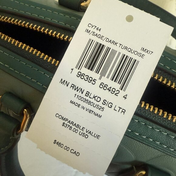 coach Mini Rowan Crossbody Bag In Blocked Signature Leather cy744 - Picture 7 of 7